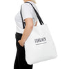 Carry Grace Every Step White: "Forgiven" White Tote