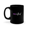 Breathe, Sip, Surrender: "Seriously, Just Pray" 15oz Black Mug