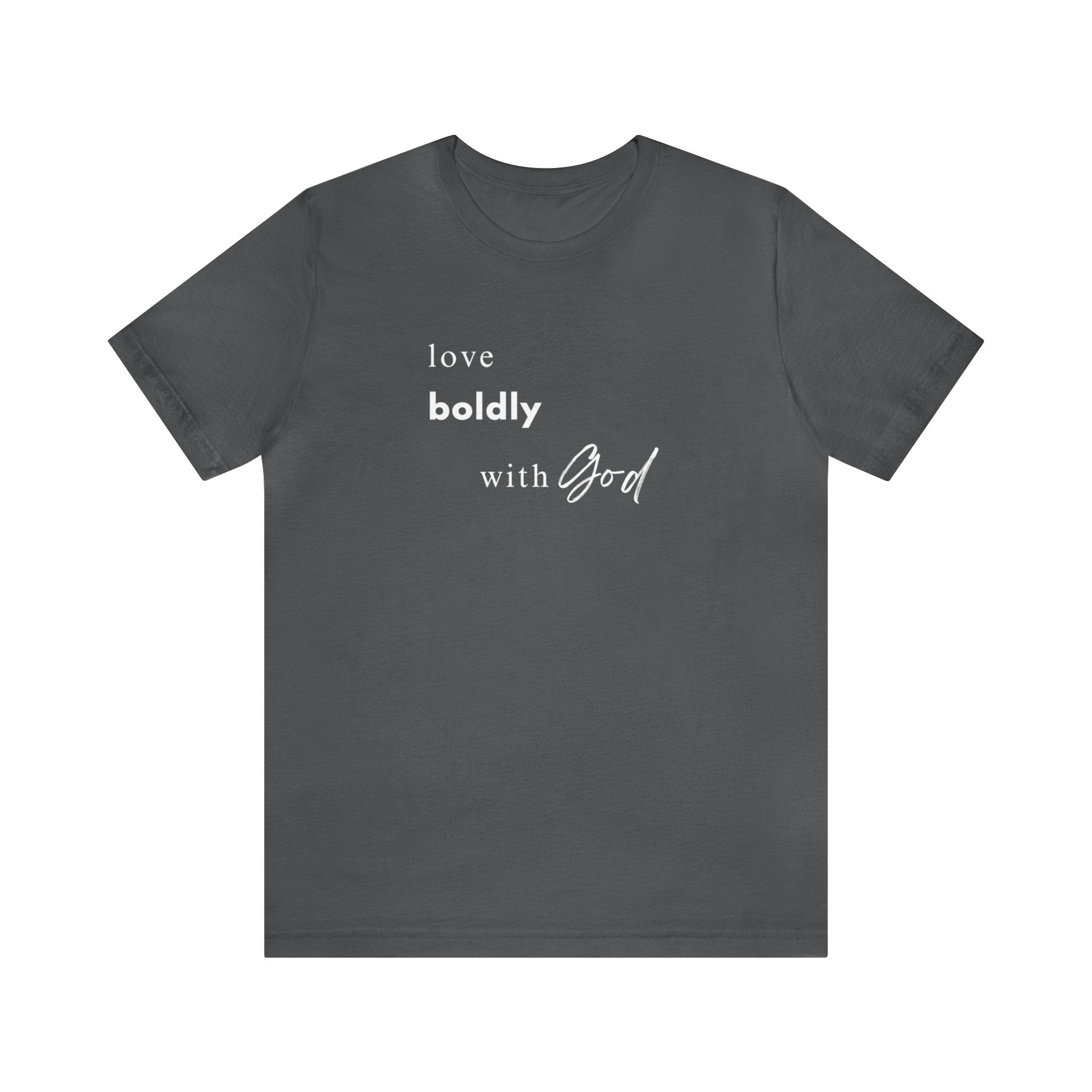 Unleash Your Inner Lionheart: "Love Boldly with God" T-Shirt - Image 3