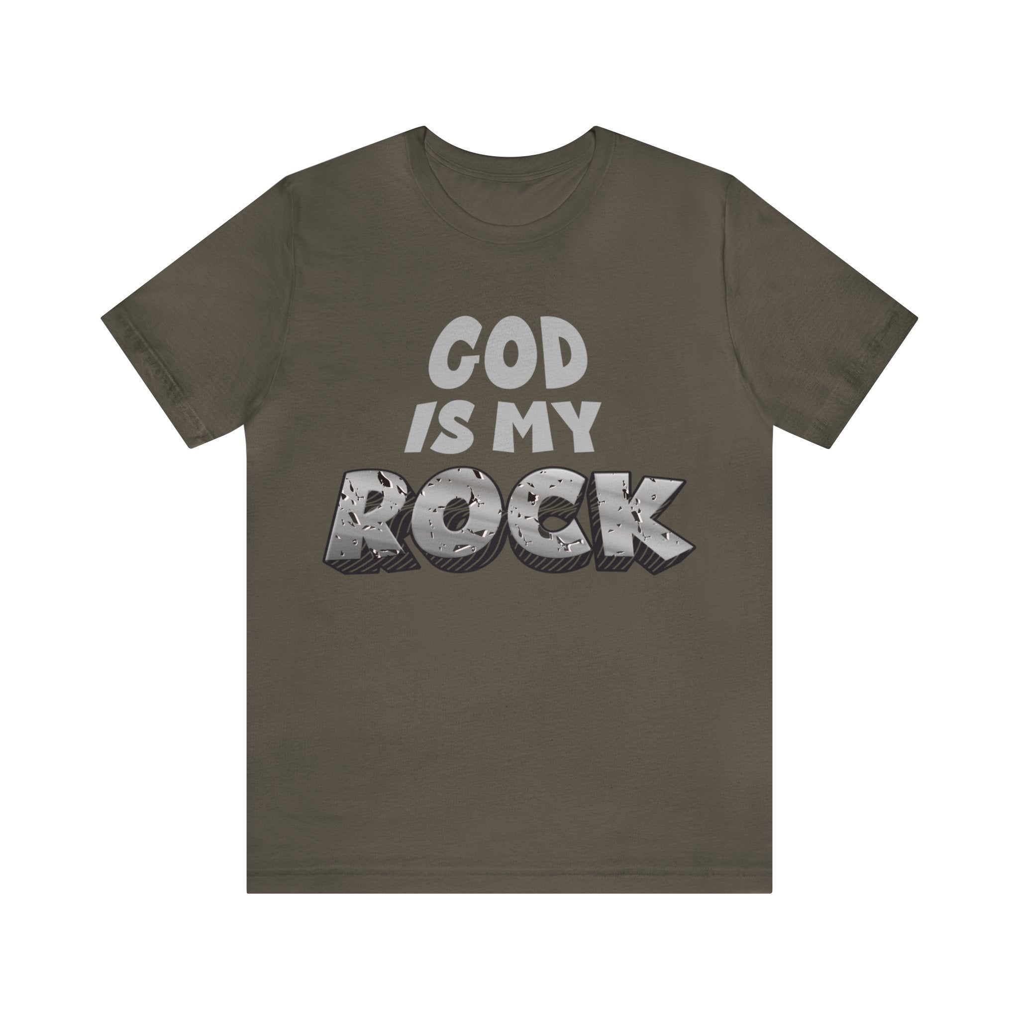 God is In My Rock - Unisex Jersey Short Sleeve Tee - Image 2