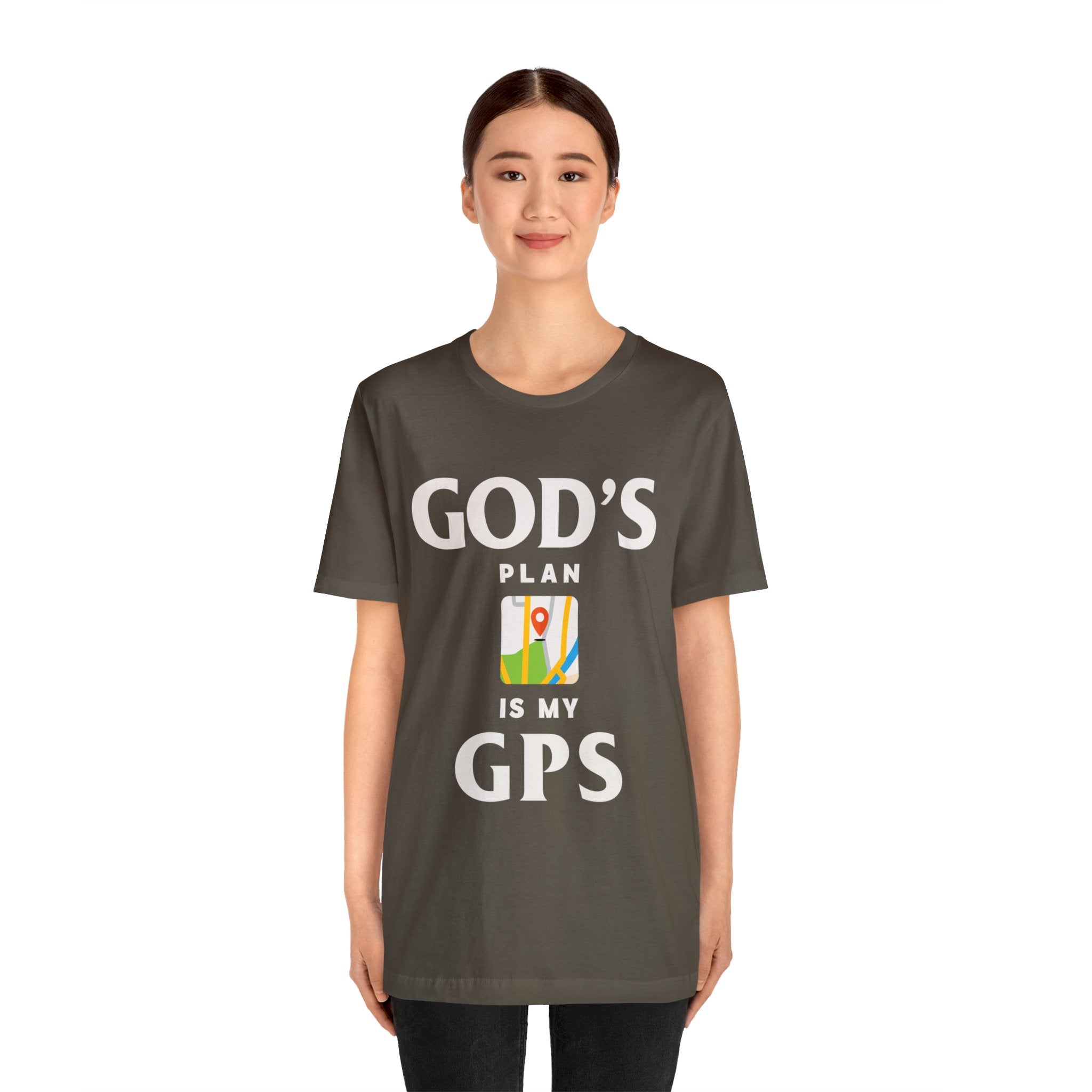 Gods Plan is My GPS - Unisex Jersey Short Sleeve Tee - Image 10