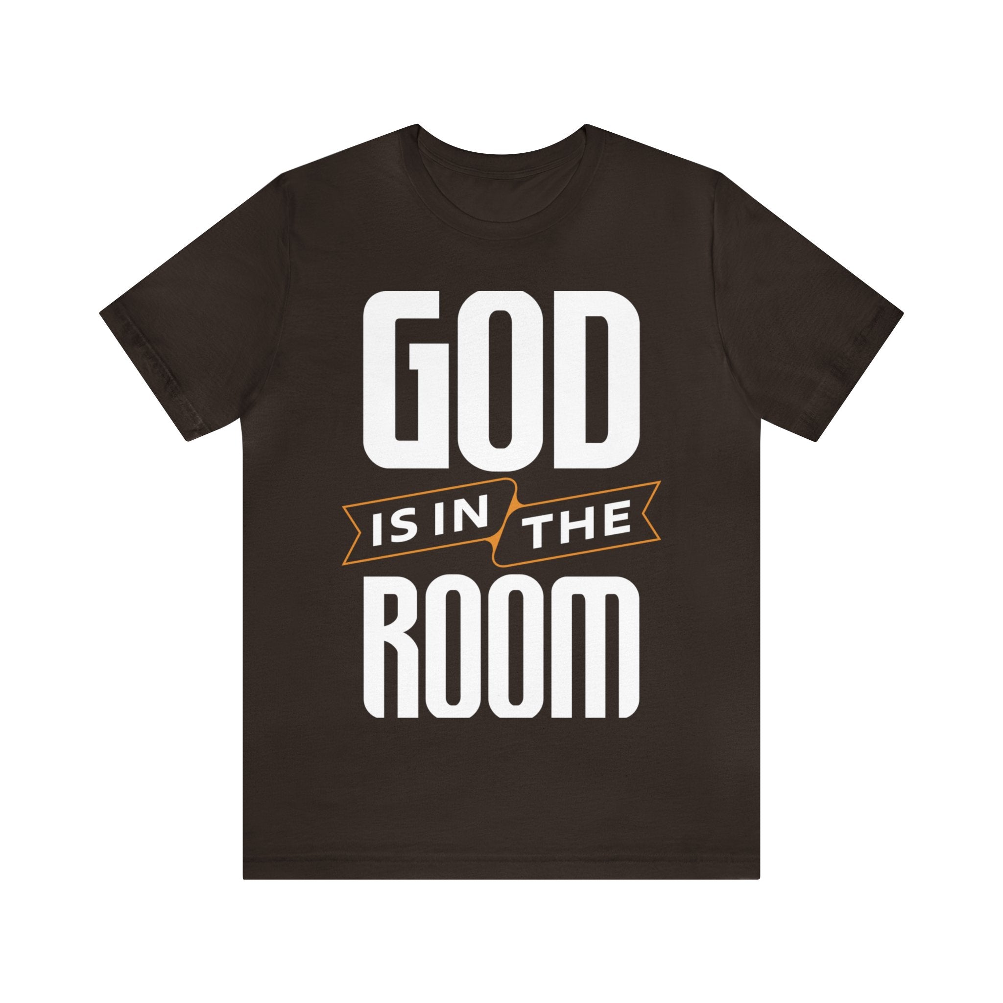 God is In the Room (Tall) - Unisex Jersey Short Sleeve Tee - Image 5