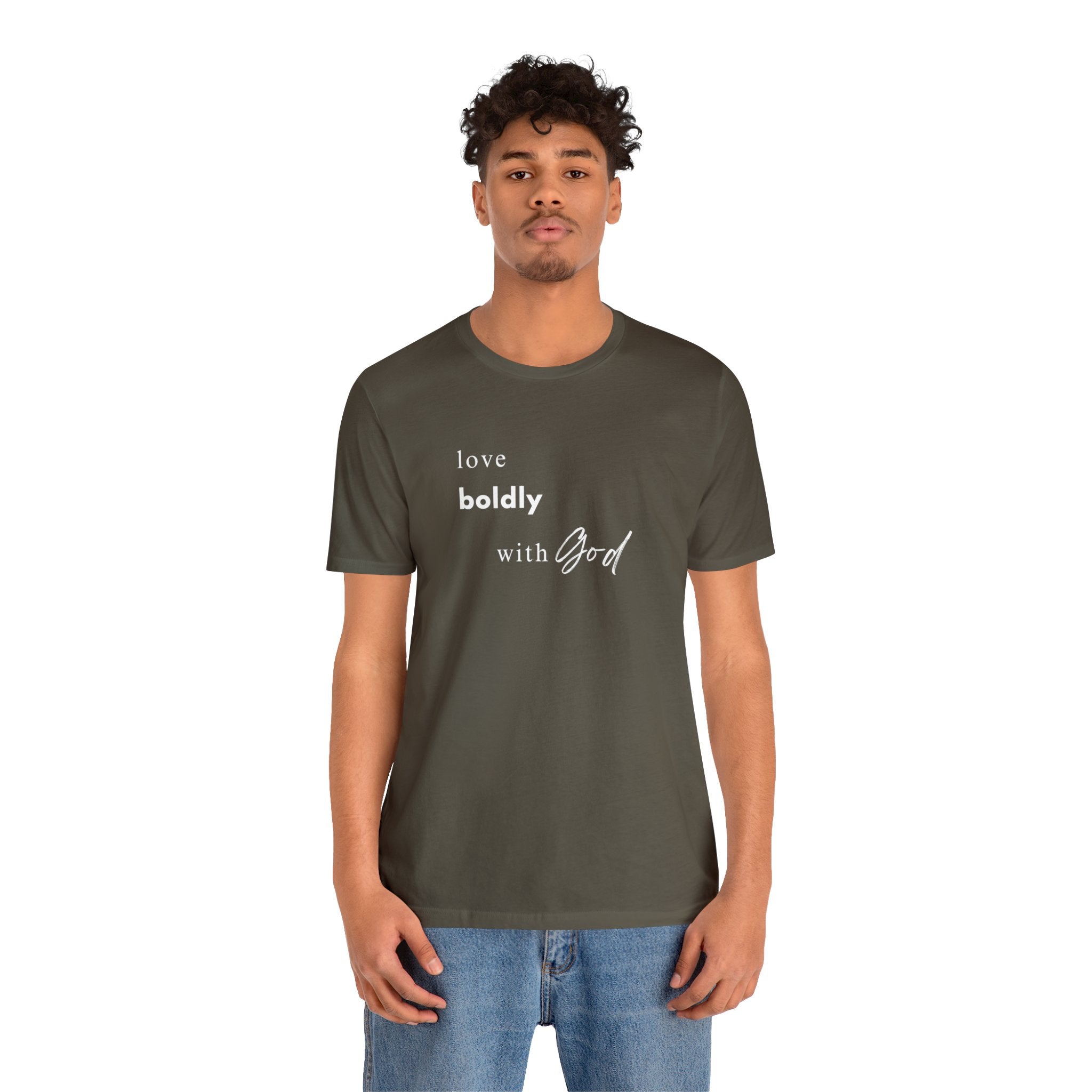 Unleash Your Inner Lionheart: "Love Boldly with God" T-Shirt - Image 11