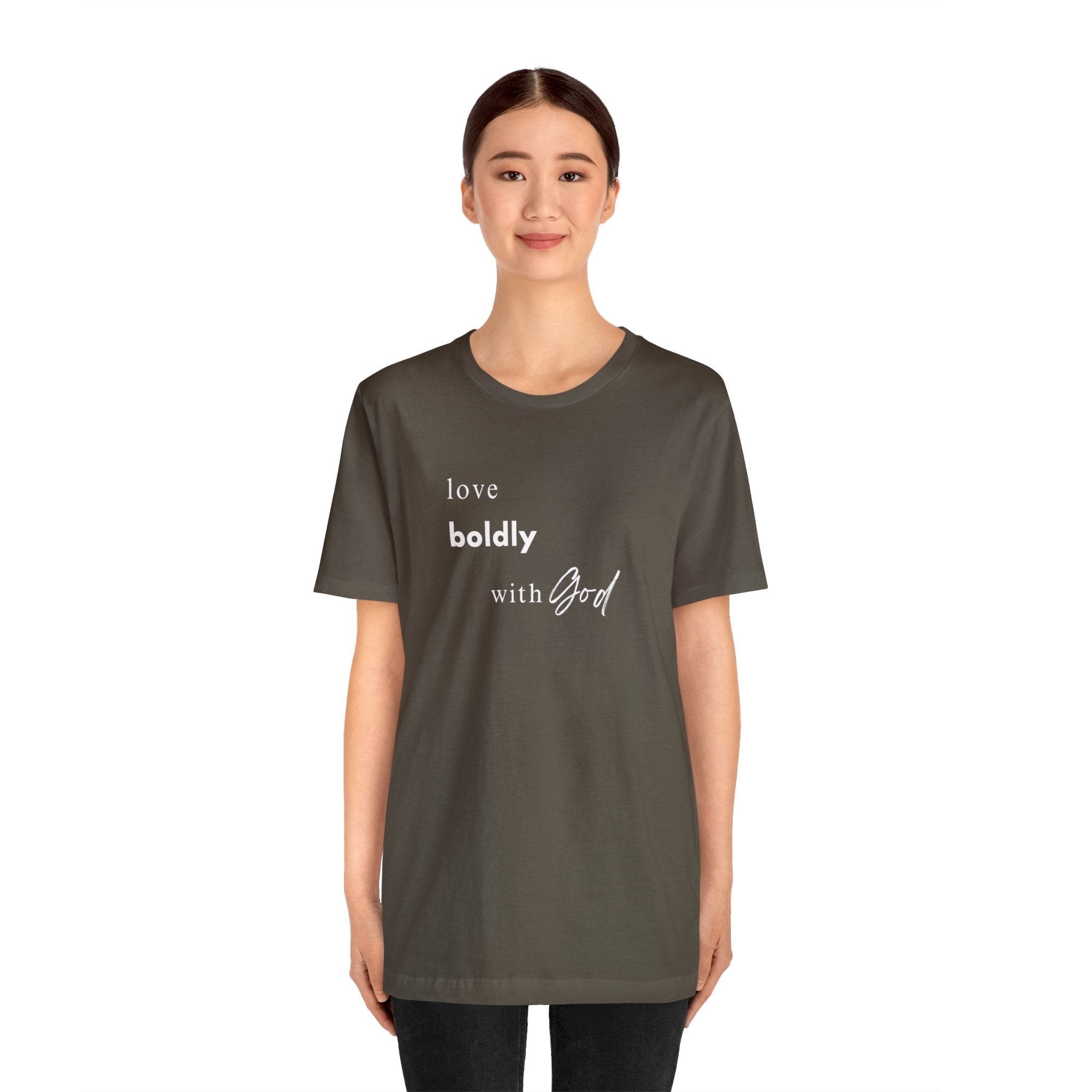 Unleash Your Inner Lionheart: "Love Boldly with God" T-Shirt - Image 10