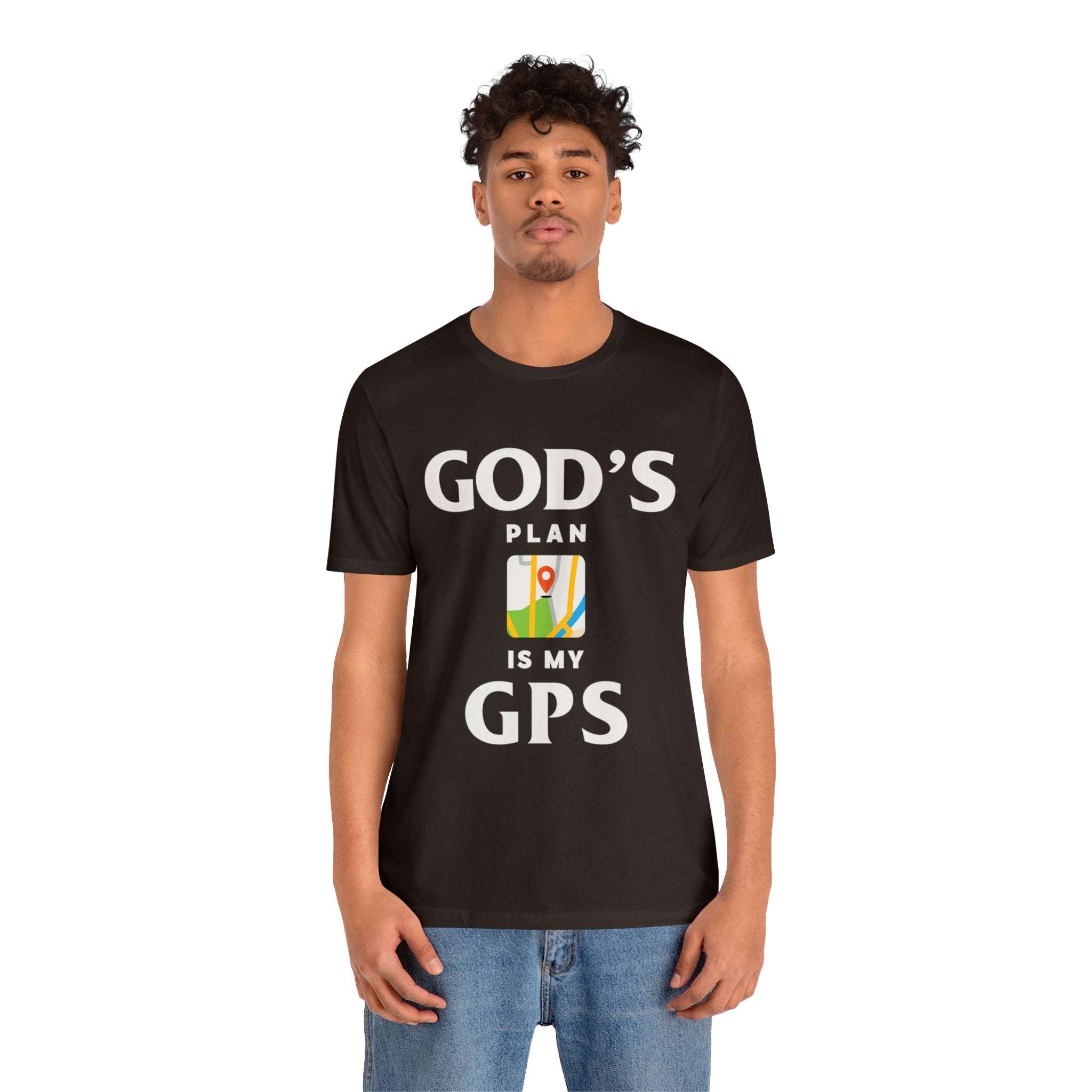 Gods Plan is My GPS - Unisex Jersey Short Sleeve Tee - Image 20