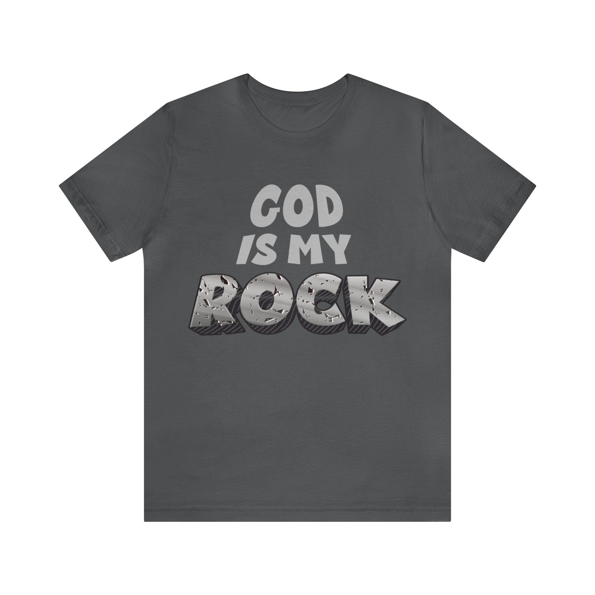 God is In My Rock - Unisex Jersey Short Sleeve Tee - Image 3