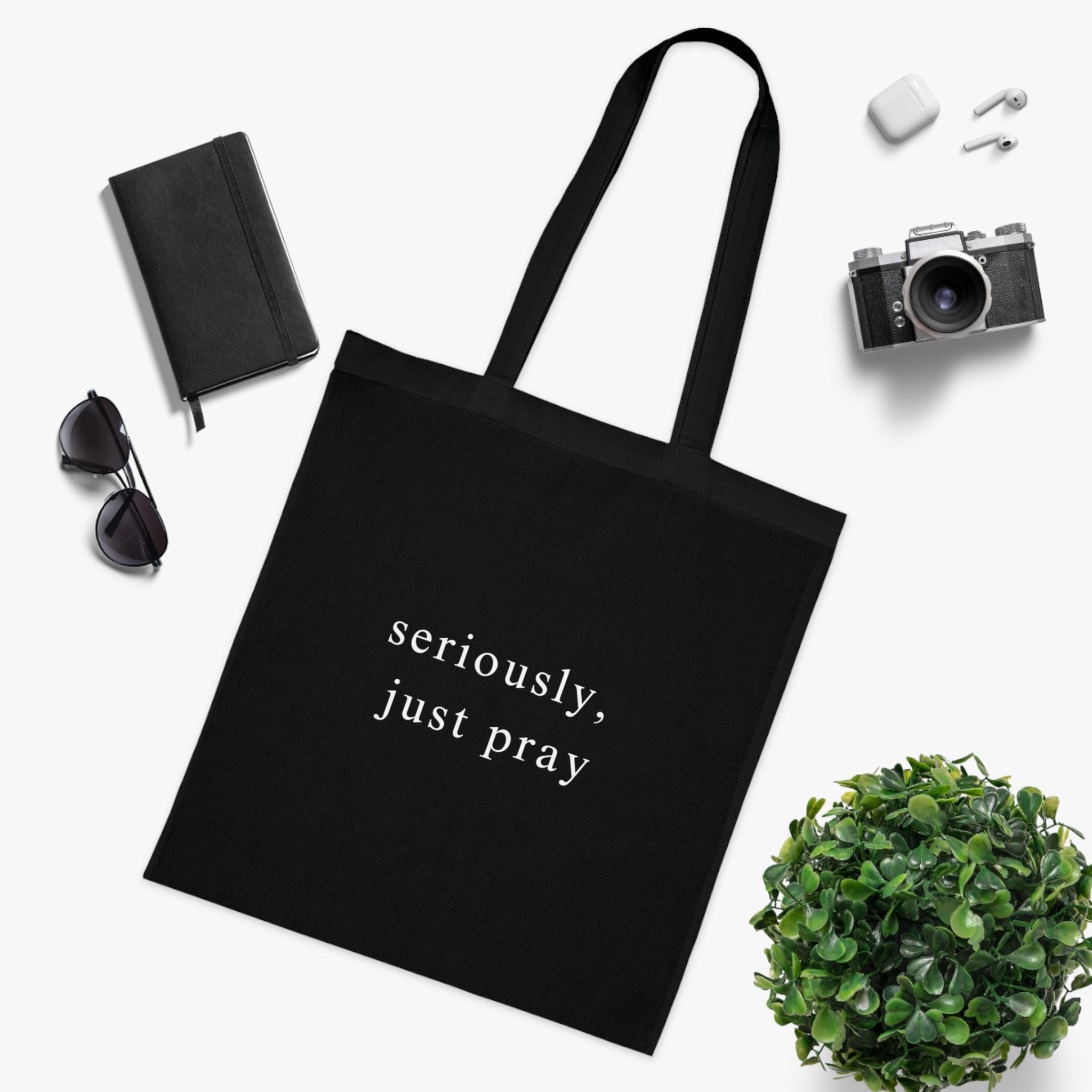 Stop Trying, Start Talking: "Seriously, Just Pray" Tote - Image 11