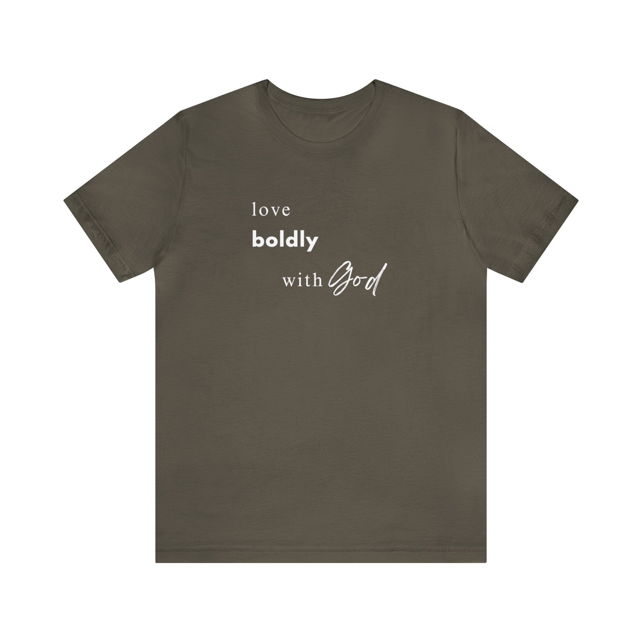 Unleash Your Inner Lionheart: "Love Boldly with God" T-Shirt - Image 2