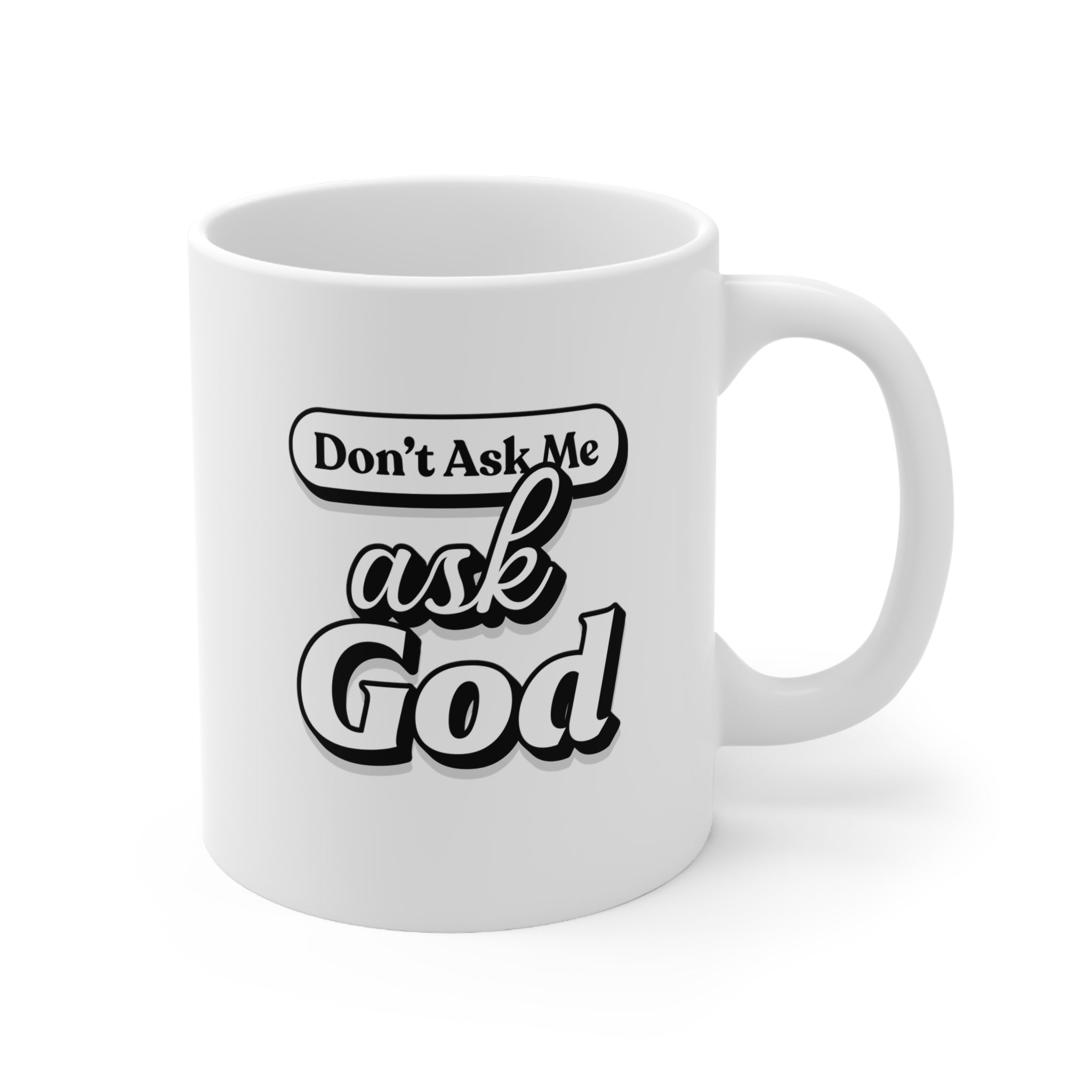 Divine Drip: Every Sip a Sanctuary with the "God is in the Room" 11oz White Mug - Image 2