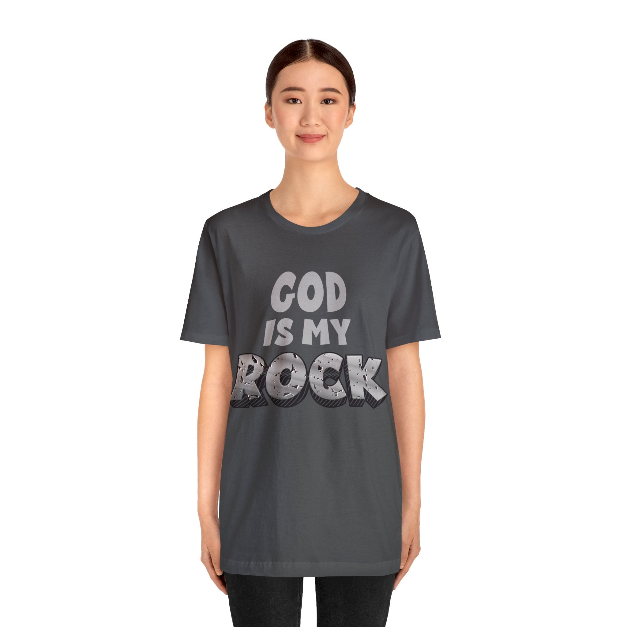 God is In My Rock - Unisex Jersey Short Sleeve Tee - Image 13