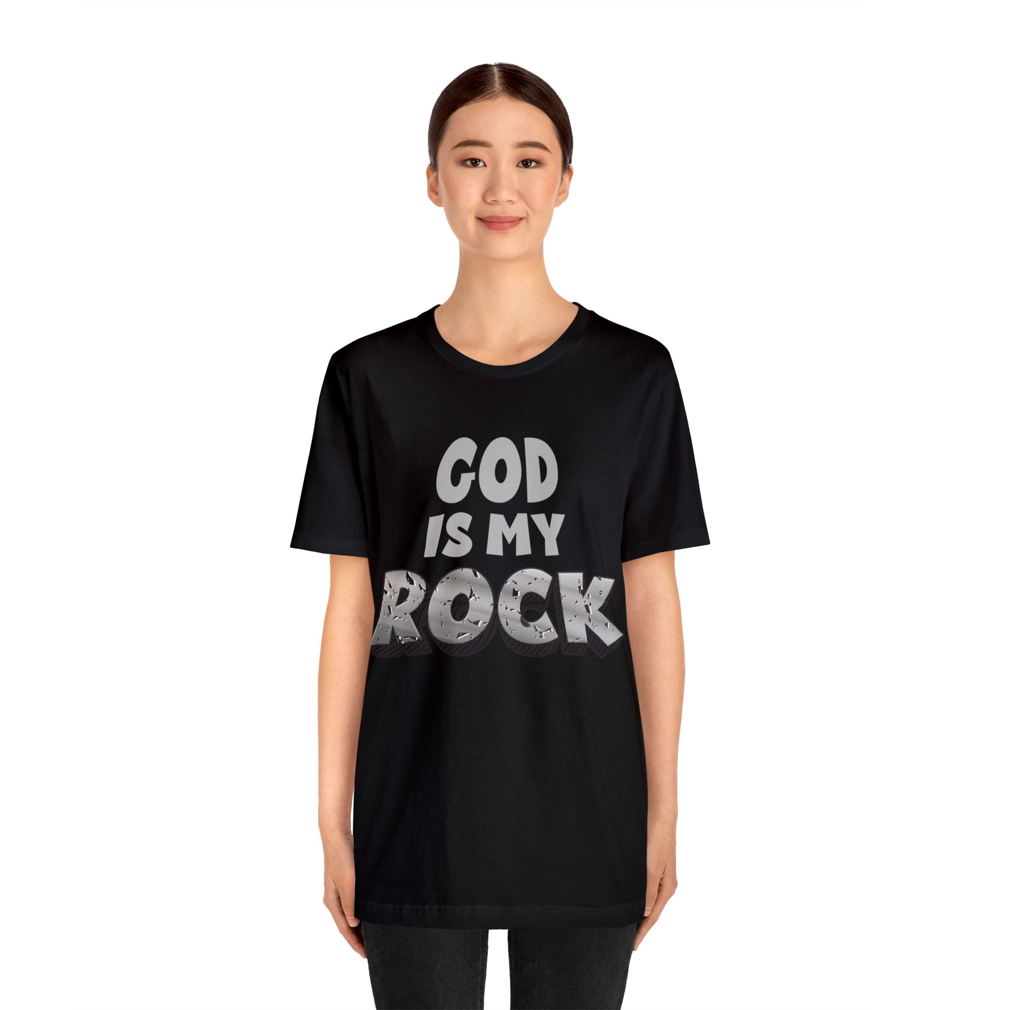 God is In My Rock - Unisex Jersey Short Sleeve Tee - Image 7