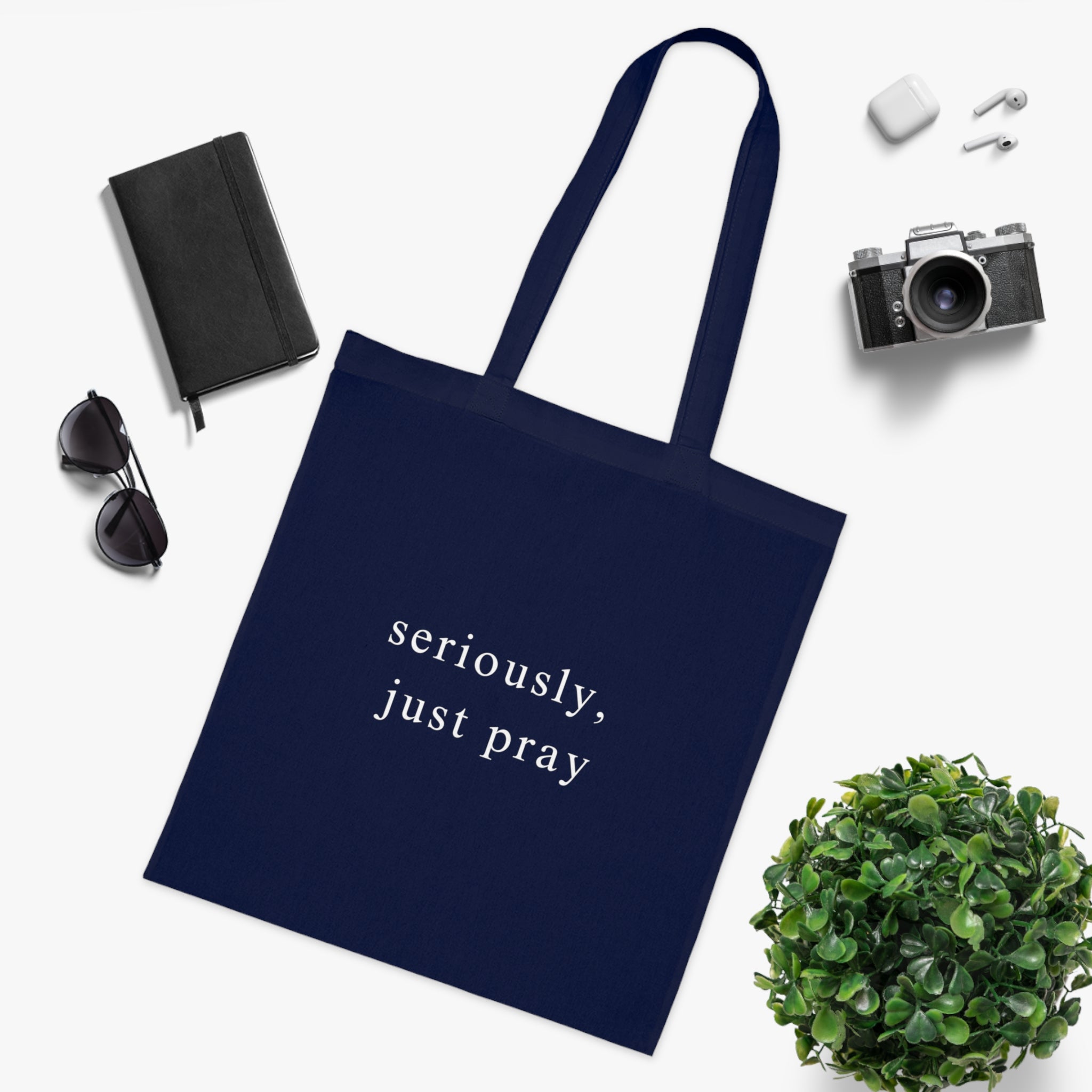 Stop Trying, Start Talking: "Seriously, Just Pray" Tote - Image 5