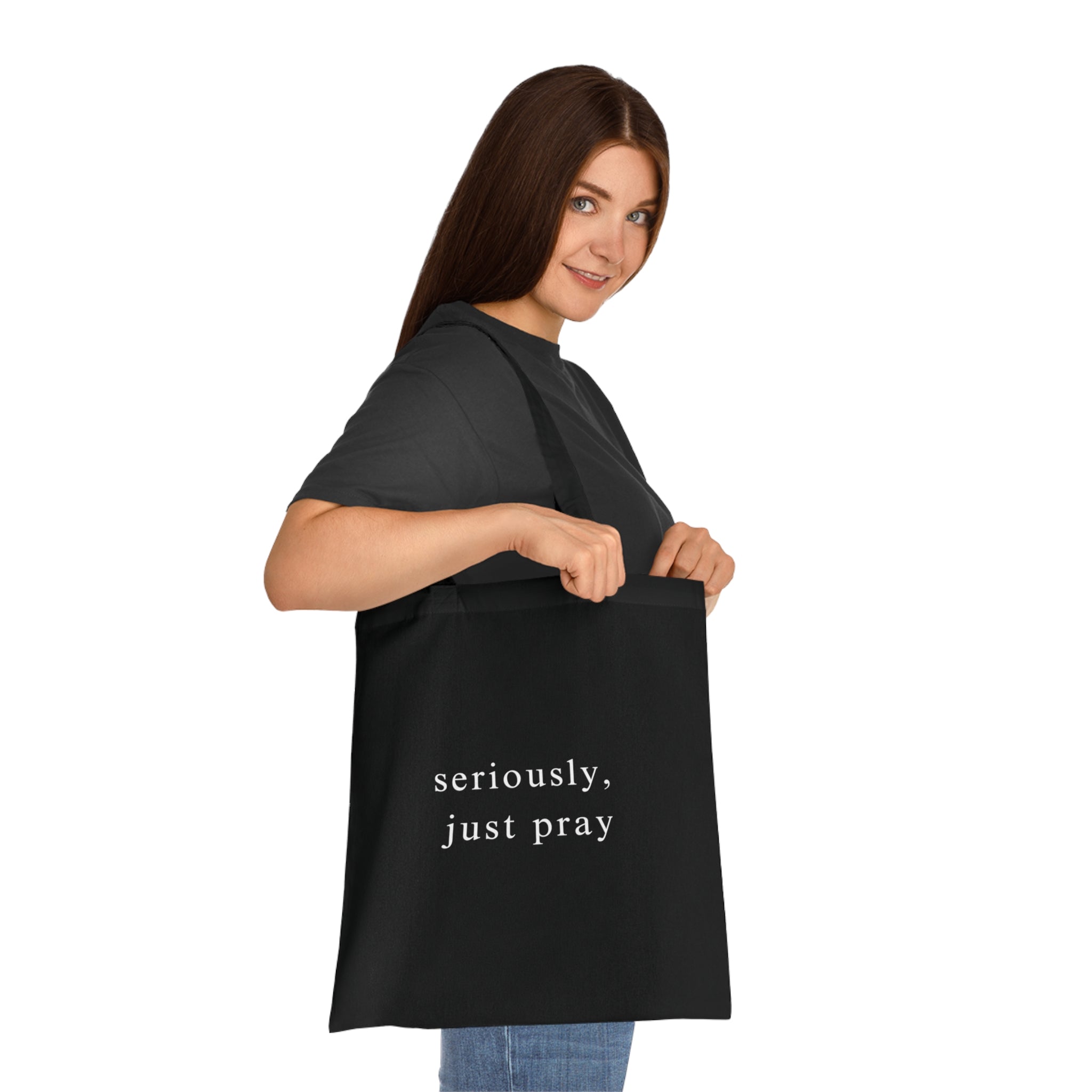 Stop Trying, Start Talking: "Seriously, Just Pray" Tote - Image 12