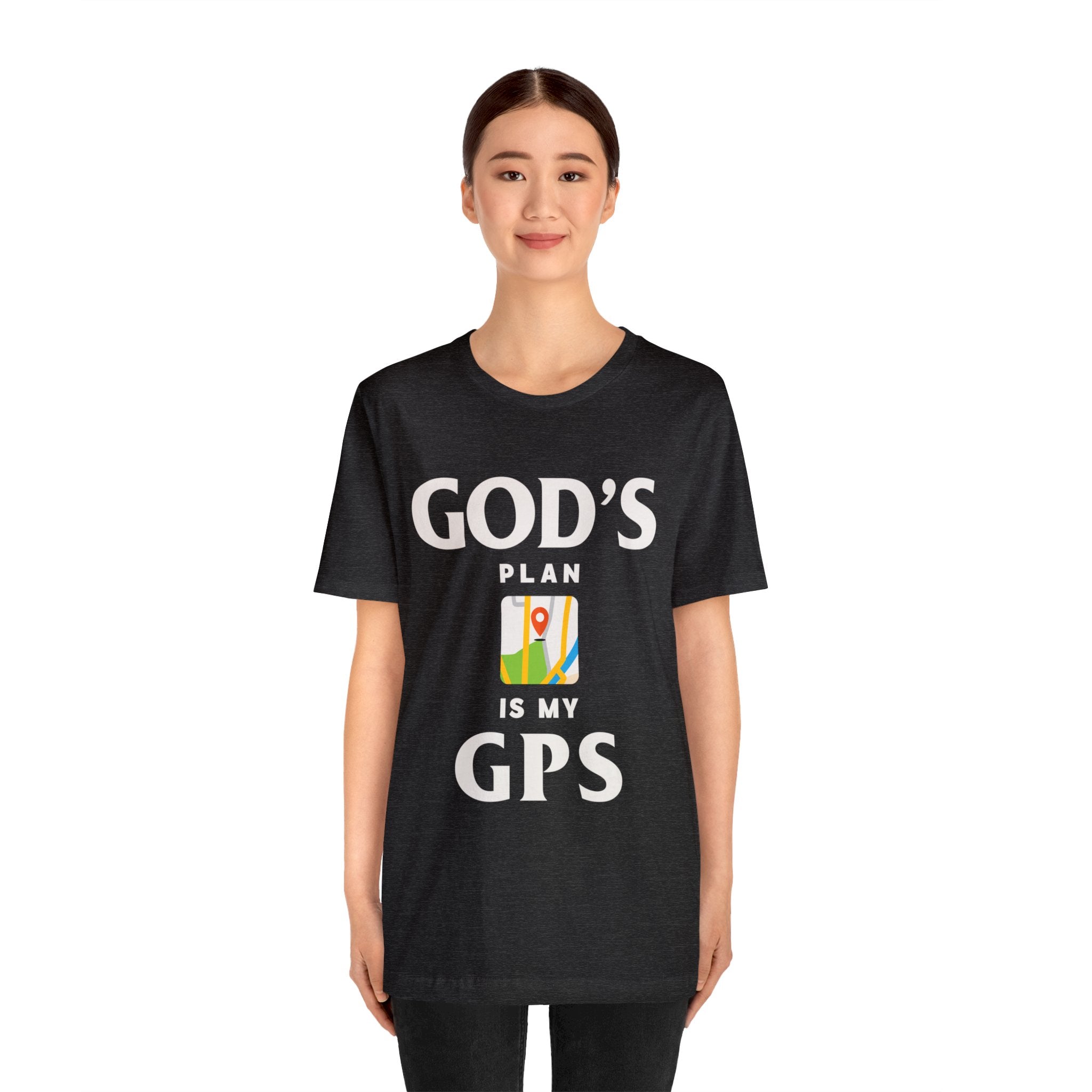 Gods Plan is My GPS - Unisex Jersey Short Sleeve Tee - Image 16