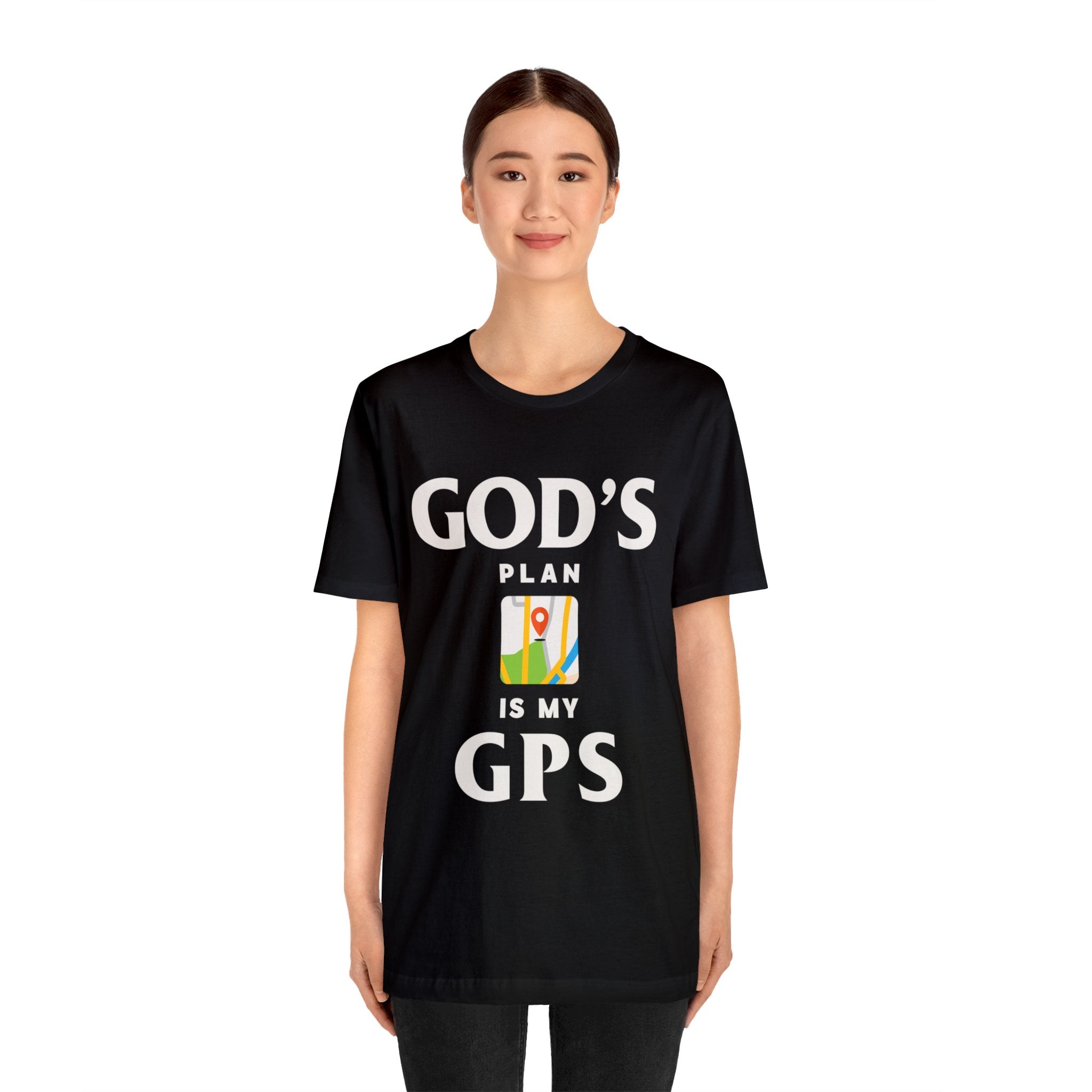 Gods Plan is My GPS - Unisex Jersey Short Sleeve Tee - Image 7