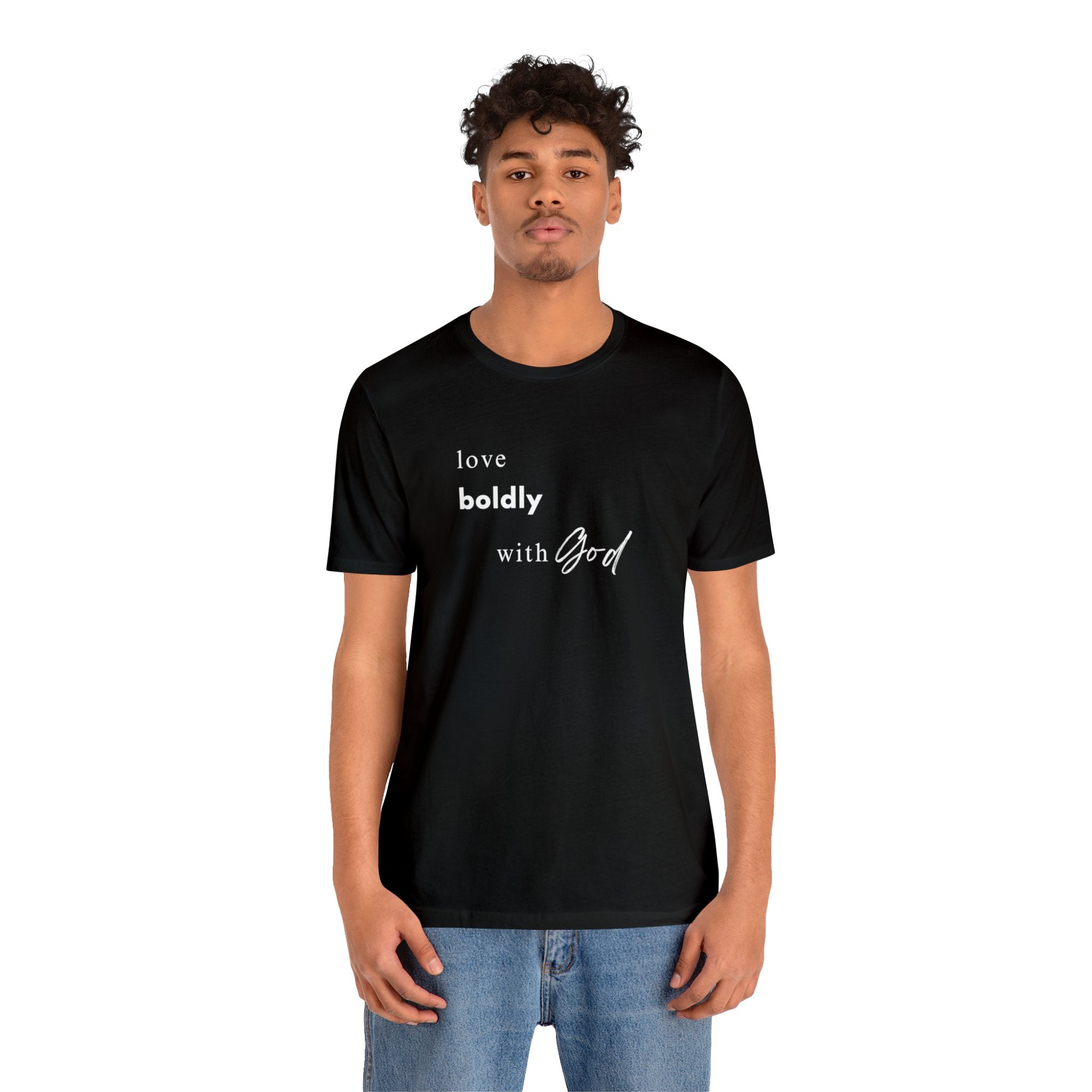 Unleash Your Inner Lionheart: "Love Boldly with God" T-Shirt - Image 8
