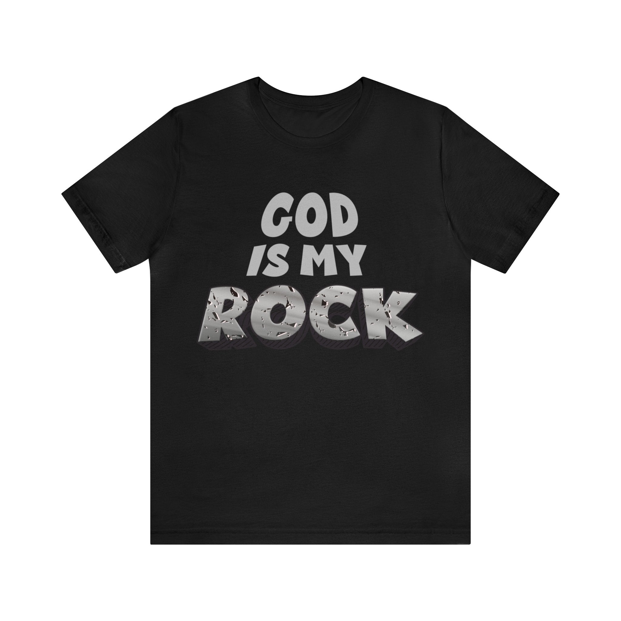 God is In My Rock - Unisex Jersey Short Sleeve Tee