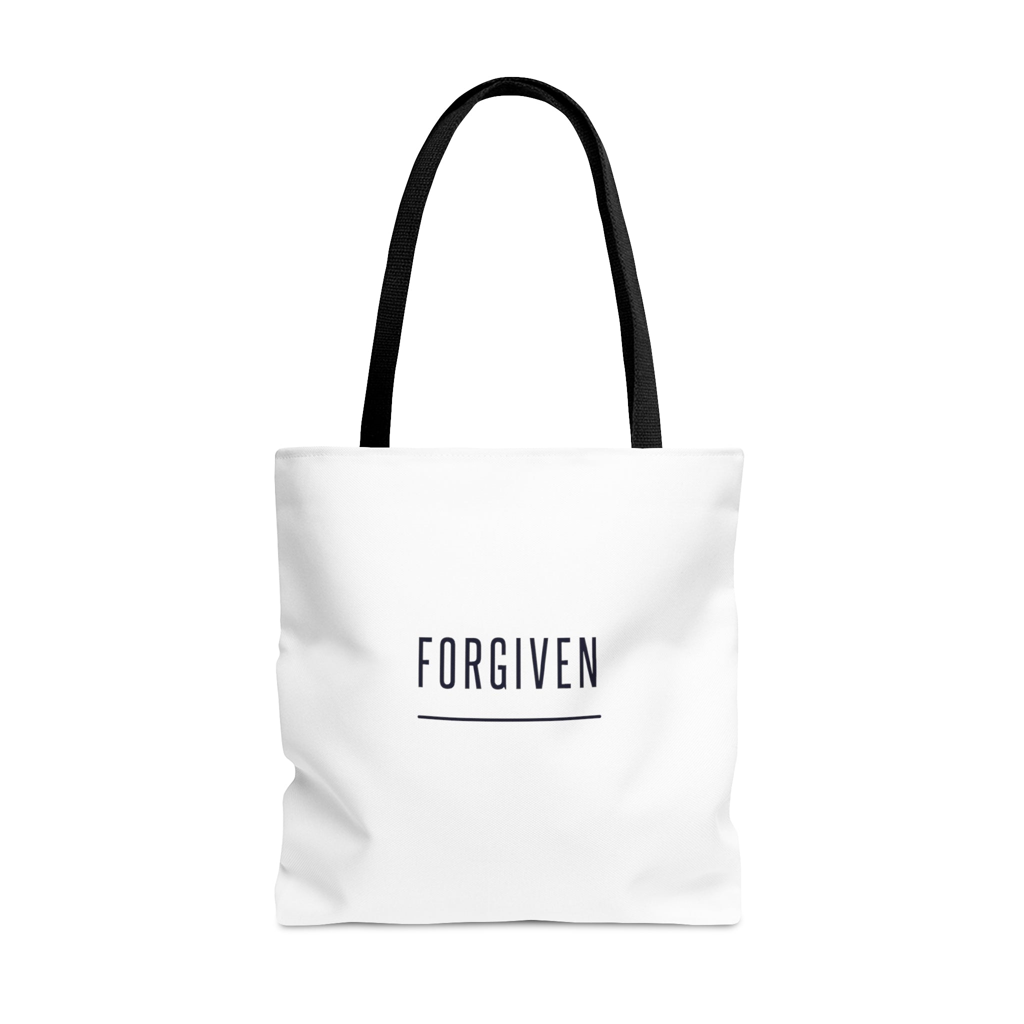 Carry Grace Every Step White: "Forgiven" White Tote