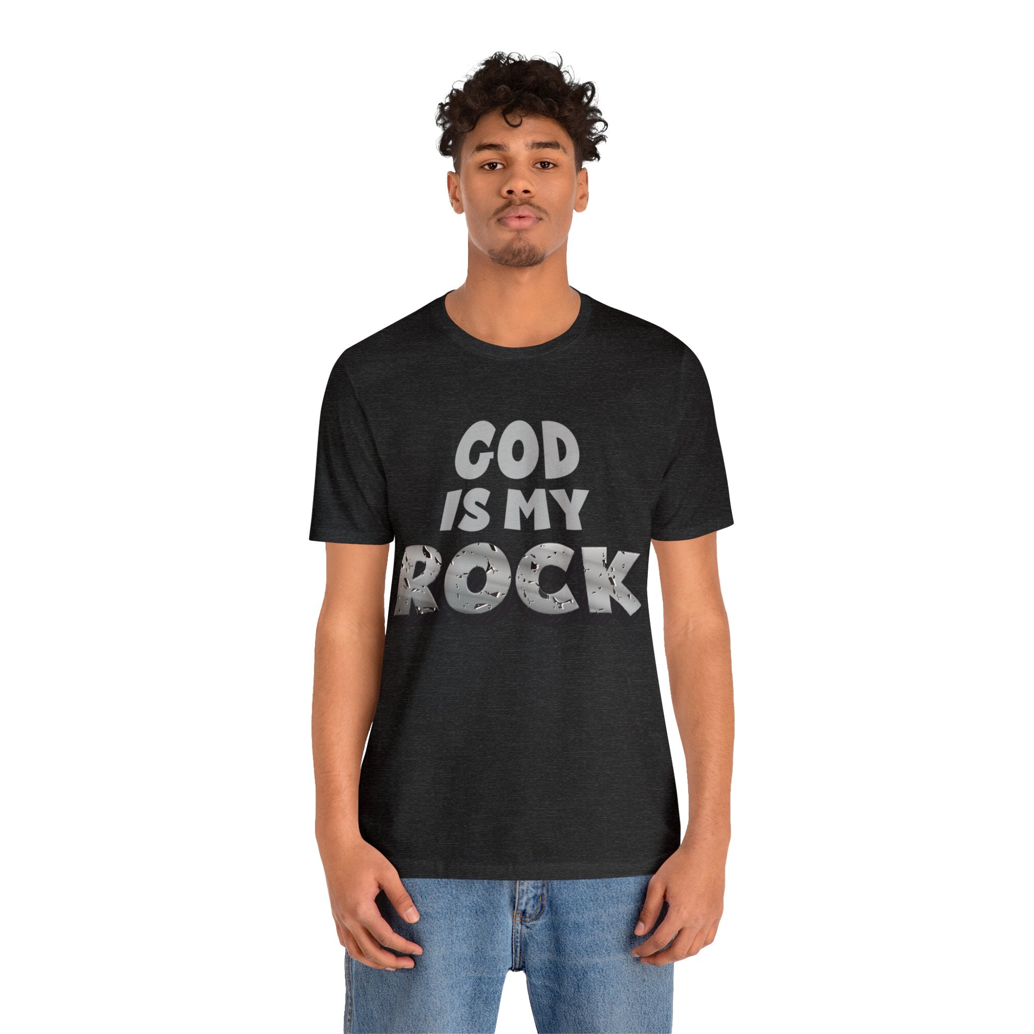 God is In My Rock - Unisex Jersey Short Sleeve Tee - Image 17