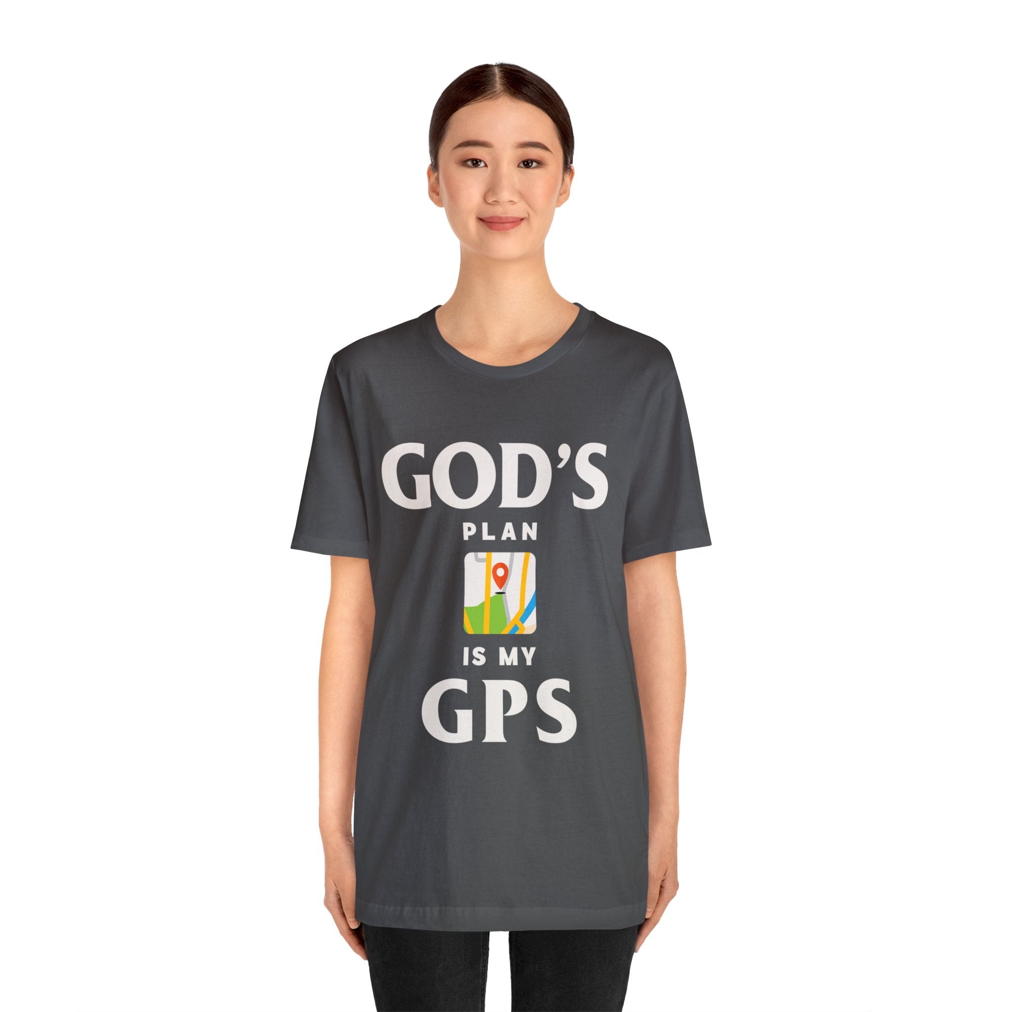 Gods Plan is My GPS - Unisex Jersey Short Sleeve Tee - Image 13