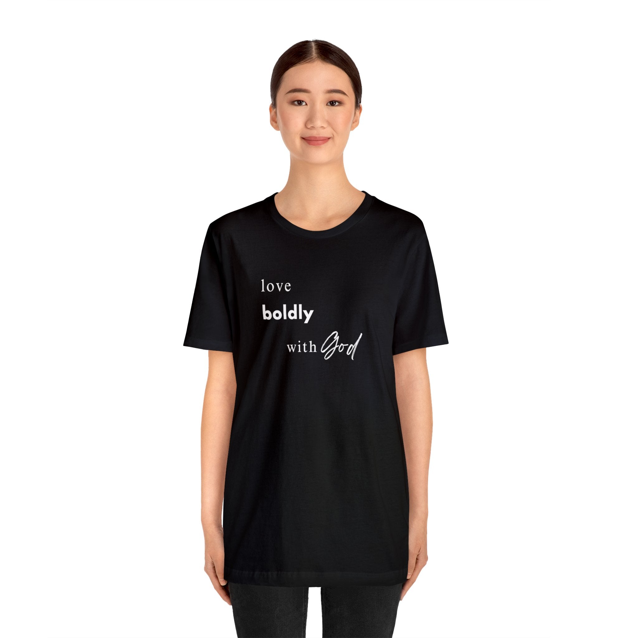 Unleash Your Inner Lionheart: "Love Boldly with God" T-Shirt - Image 7